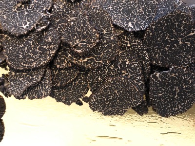 Tranches de truffes melanosporum